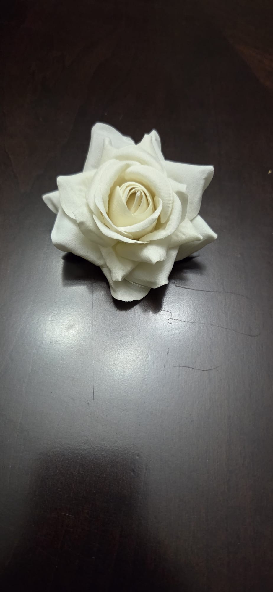 Hair flower/Home decoration Artificial white Rose