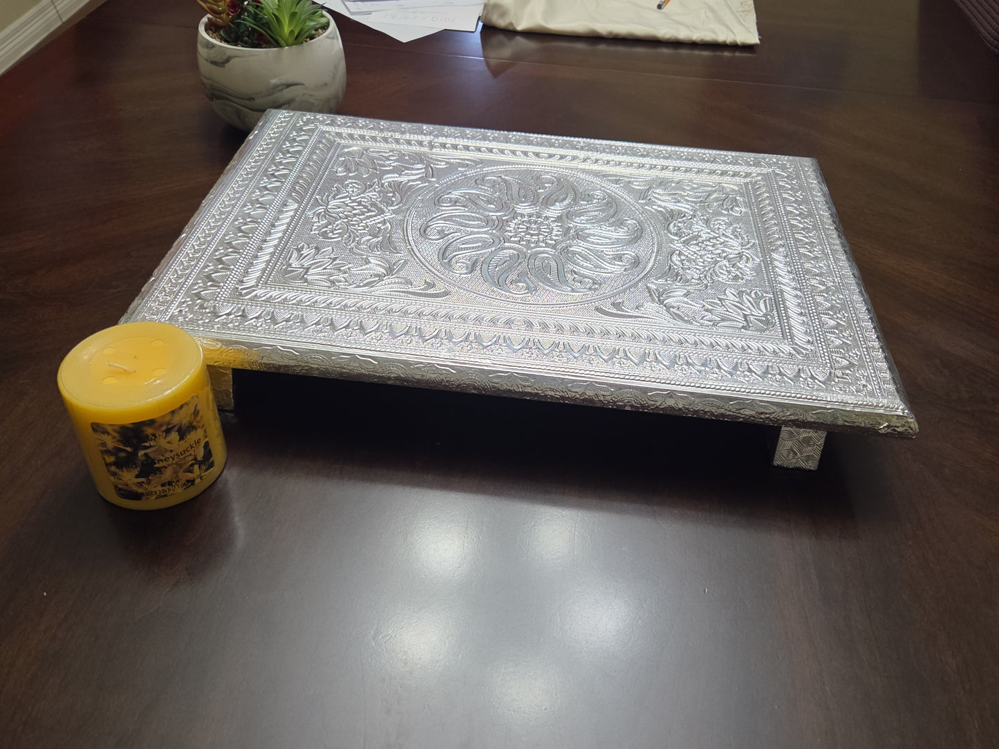 Silver Marriage Peetalu pair/Gade Peetalu/Vratham Peetalu