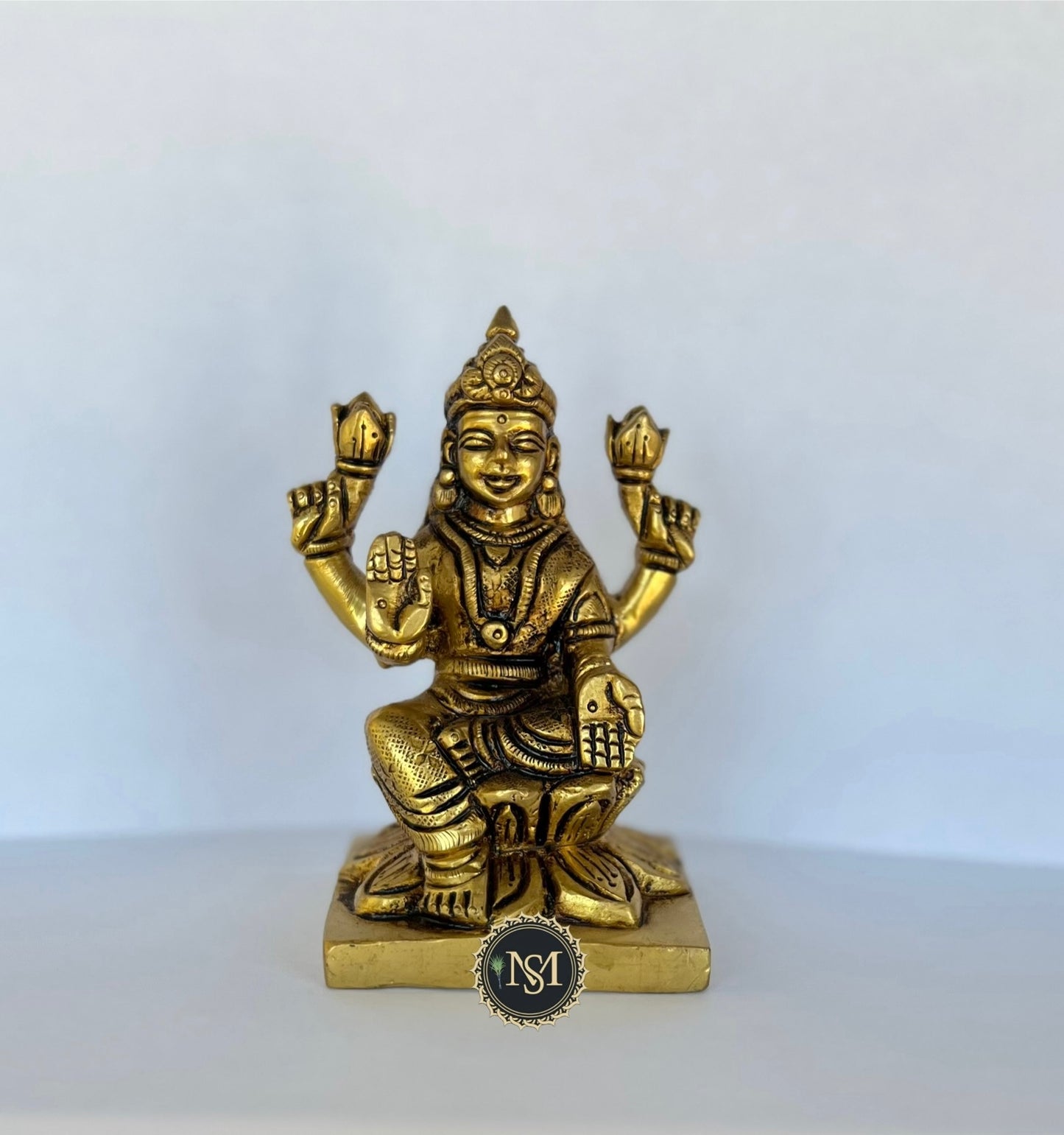Brass Lakshmi Idol