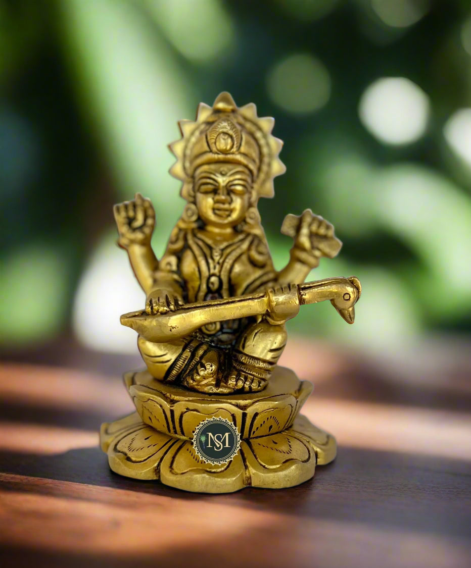 Brass Saraswathi Idol