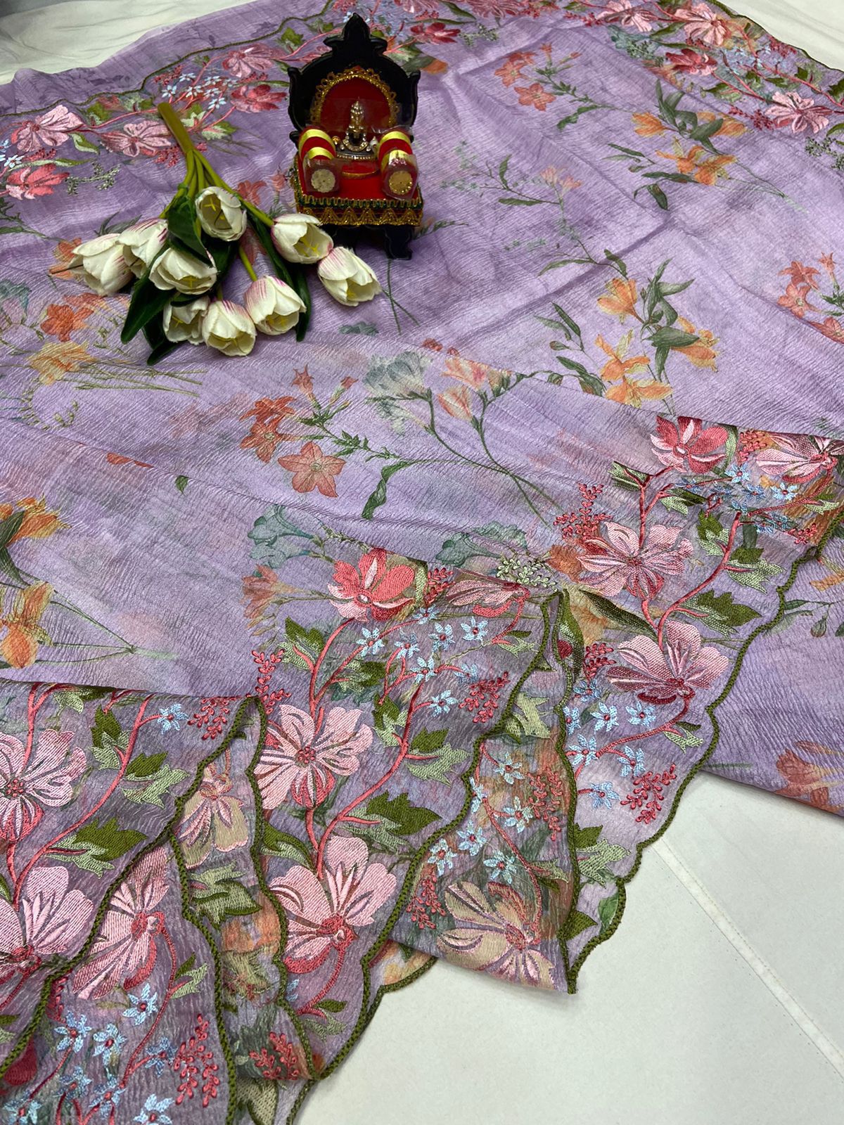 Pichwai Work Saree