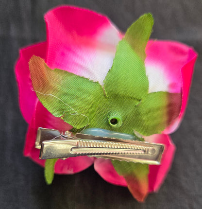 Rich Quality Rose  Hair Clip Red Flower for your hair