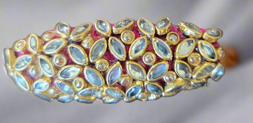 Silk Thread Kundan Design Wedding/Party wear Saree pins