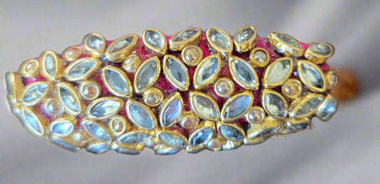 Silk Thread Kundan Design Wedding/Party wear Saree pins