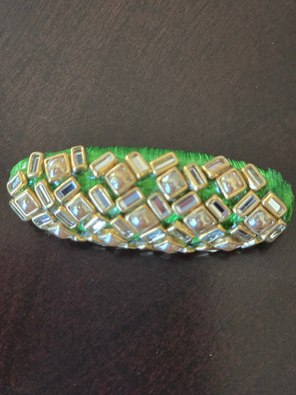 Silk Thread Kundan Design Wedding/Party wear Saree pins