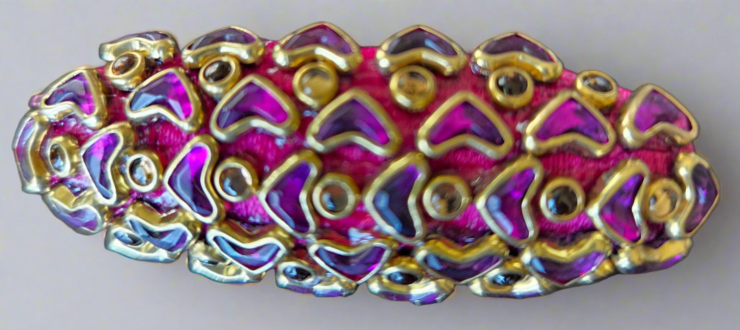 Silk Thread Kundan Design Wedding/Party wear Saree pins