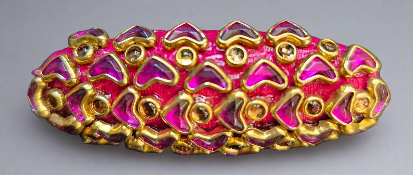 Silk Thread Kundan Design Wedding/Party wear Saree pins
