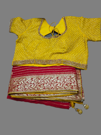 Beautiful Georgette silk with design Blouse