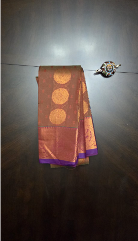Blue Border saree with contrast saree