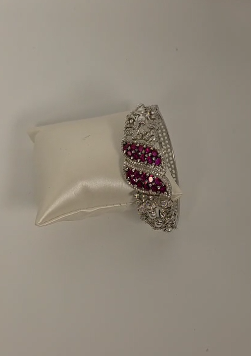Multi color  and pearl AD Bracelet