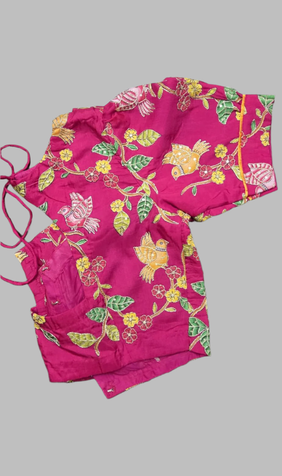 Kalamkari Multi color Ready to wear Blouse for Sarees or lehanga