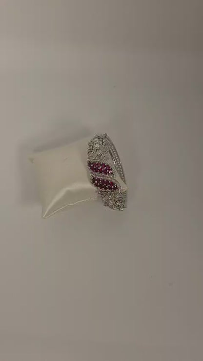 Multi color  and pearl AD Bracelet