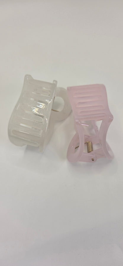Hair Claw Clip - Heart Shaped (Opaque)